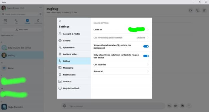 Избегайте нежелательных звонков от людей, которые ищут ваше имя пользователя, включив параметр